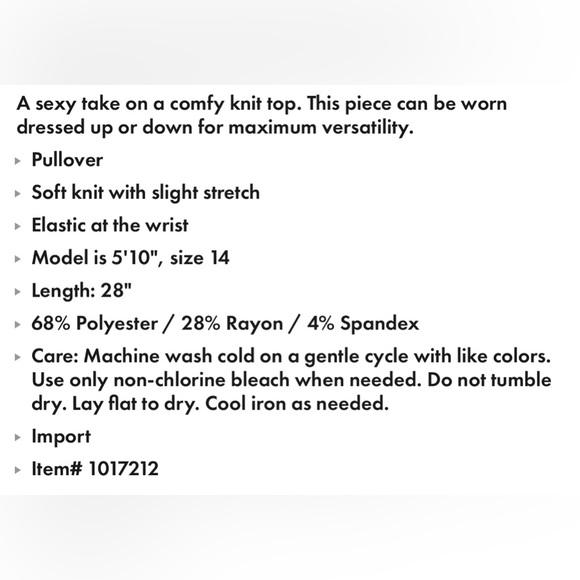 Eloquii size 26/28 white twist- back knit top NWT - Picture 5 of 7